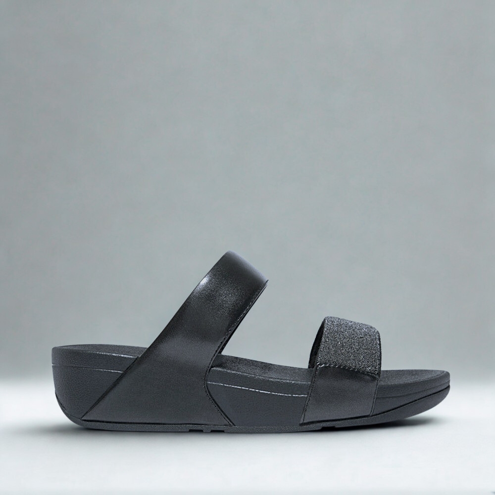 Womens-CrossStrap-Sandals-Eclipse-Classic-All-Black.jpg Women's Cross-Strap Sandals Eclipse Classic All Black - Image 1